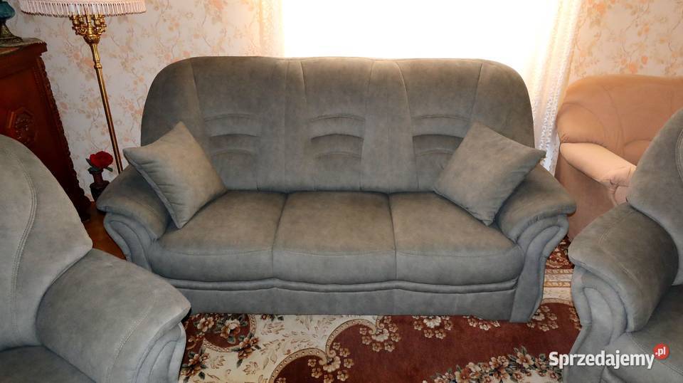 Piękny komplet wypoczynkowy Bologna sofa 3 os i Ziębice sprzedam