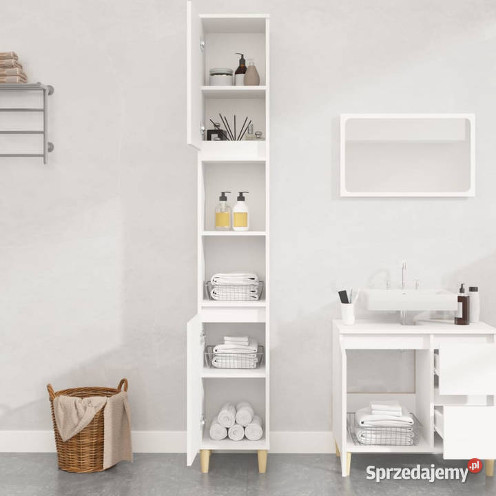 Szafka łazienkowa biała 30x30x190 materiał mazowieckie Warszawa