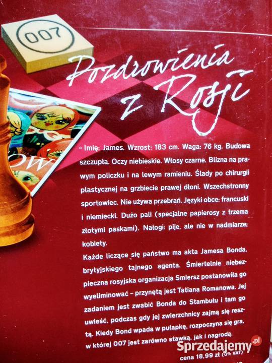 Fleming Pozdrowienia z Rosji książki używane Warszawa sprzedam