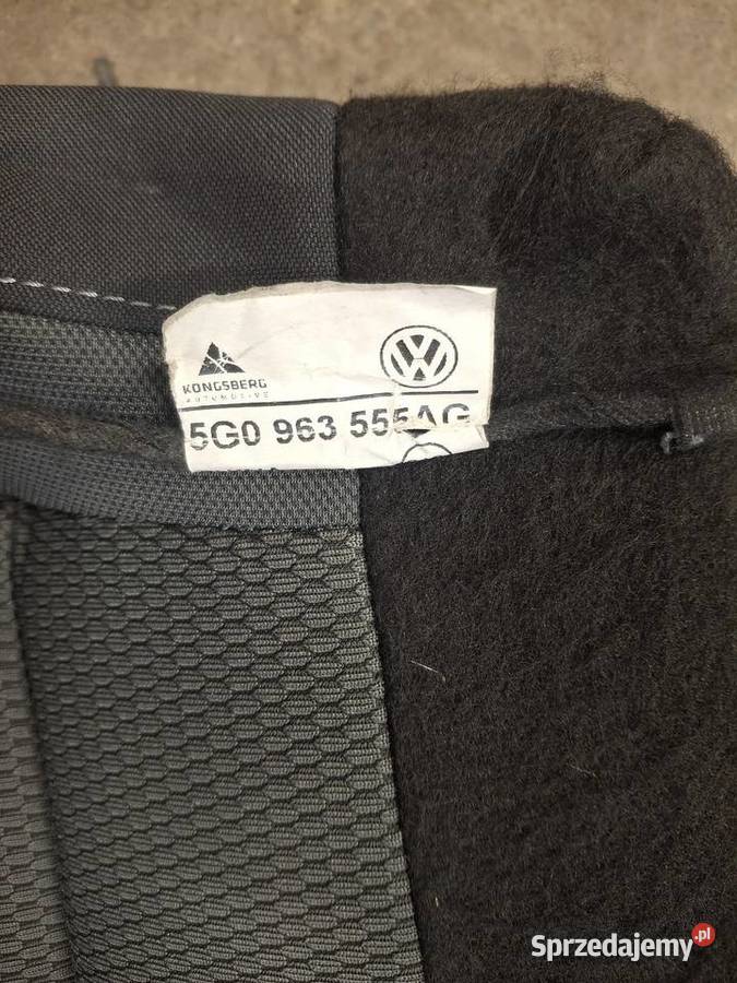 Vw golf 7 VII poszycie siedzisko dół fotela lewy małopolskie Dąbrowa Tarnowska