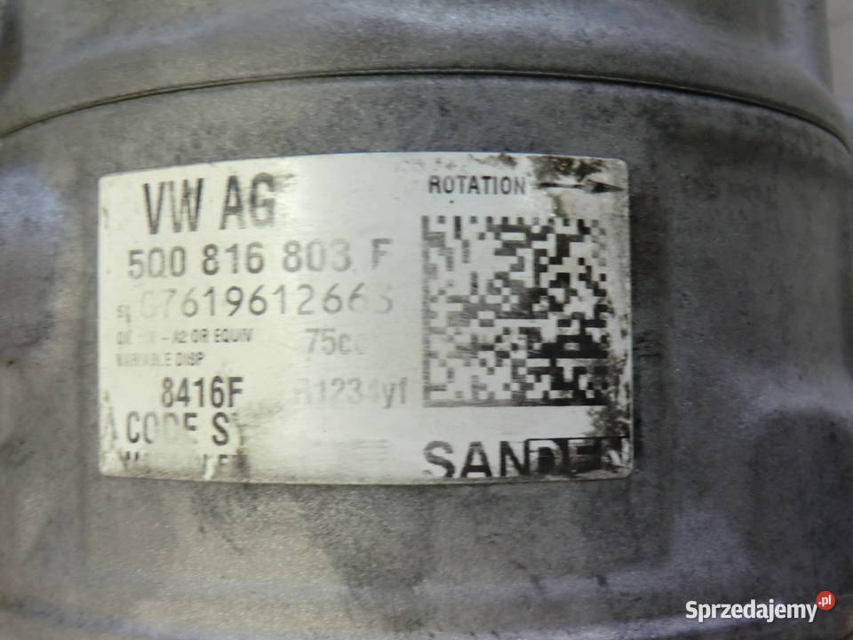 KOMPRESOR KLIMATYZACJI VW GOLF VII 5Q0816803F Krzeszowice sprzedam