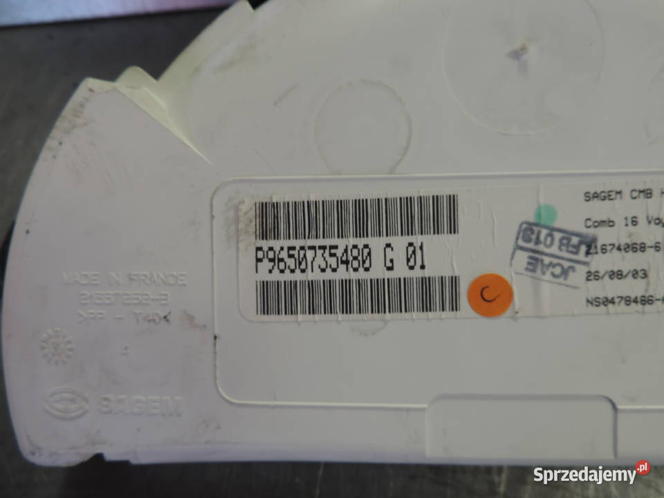 Licznik Obrotomierz Citroen C3 14 8V Nowy Sącz