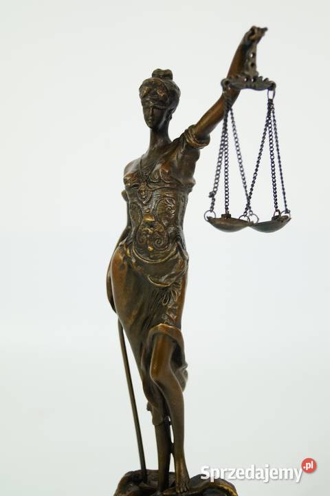 Figura z brązu rzeźba TEMIDA Bogini Gizałki