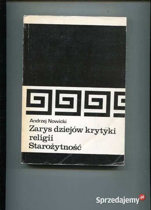 Zarys dziejów krytyki religii Starożytność Szczecin