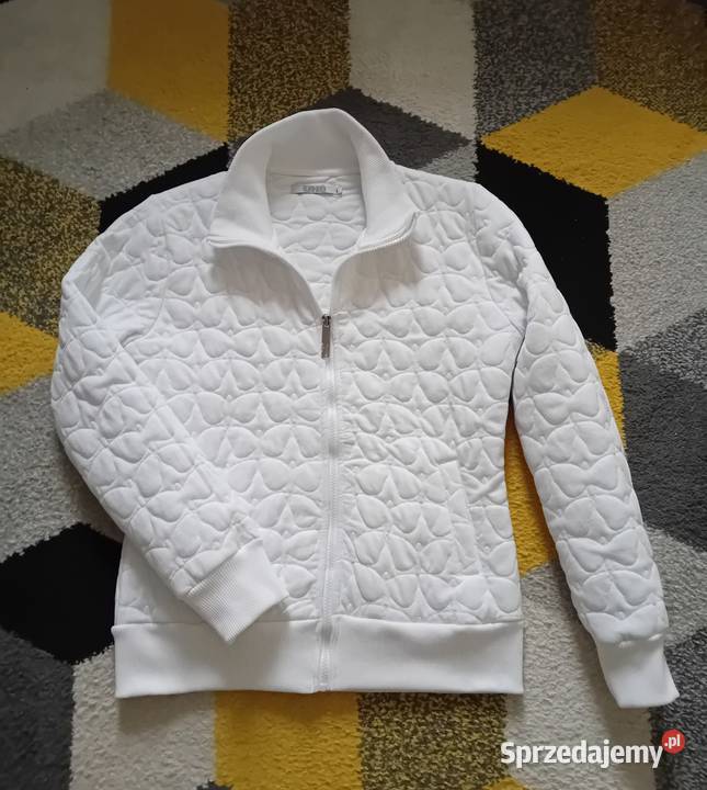 Biała bluza na suwak Pozostałe mazowieckie Warszawa