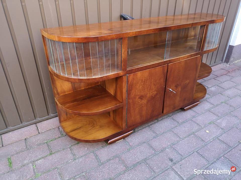 Komoda ARTDECO RTV Niska Orzech Unikat 118 Stara Swarzędz sprzedam