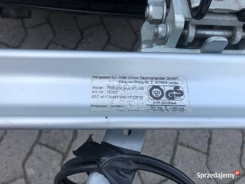 Bagażnik na 3 rowery mnotowany na Hak uchylny Głogów Małopolski