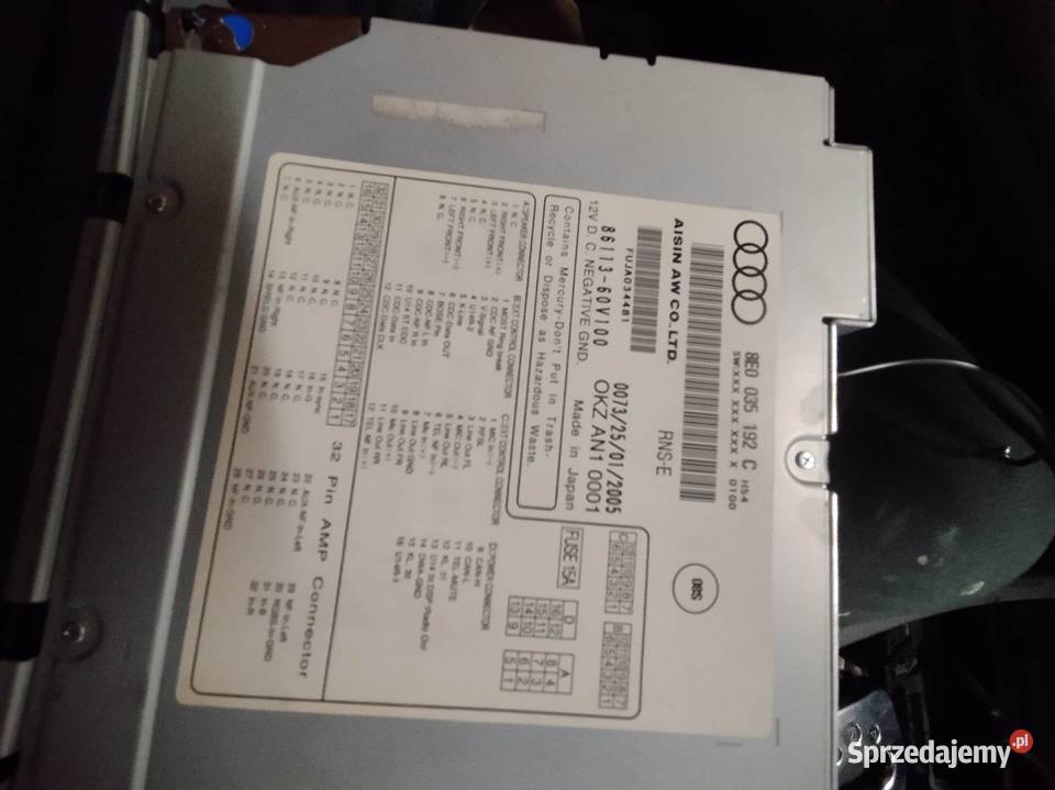Radio Audi A4 B7 Navi dvd sprawne brak kodu