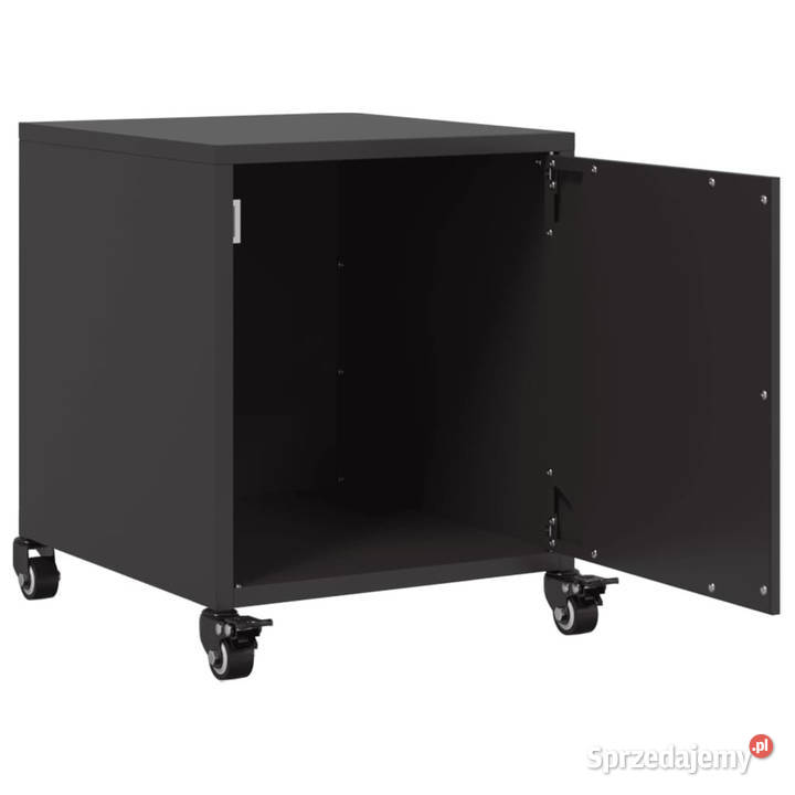 Szafki nocne 2 czarne 36x39x435 stal WM846615 Warszawa