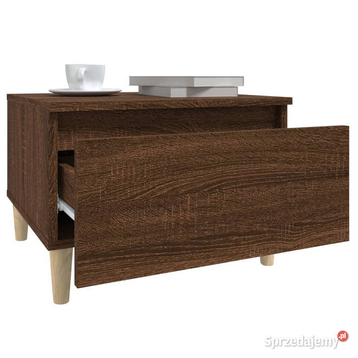 Stolik boczny brązowy dąb 50x46x35 materiał Stoły mazowieckie Warszawa