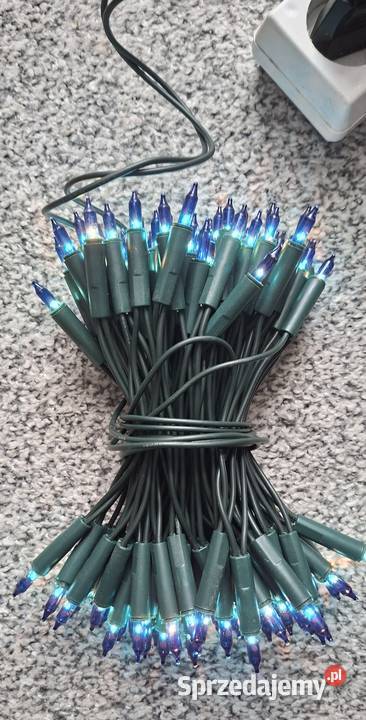 Lampki choinkowe 100 LED niebieskie Małkinia Górna