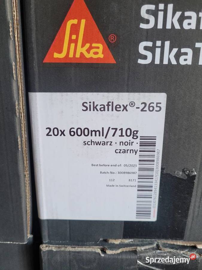 Klej do szyb Sikaflex 265 600ml czarny Orle sprzedam