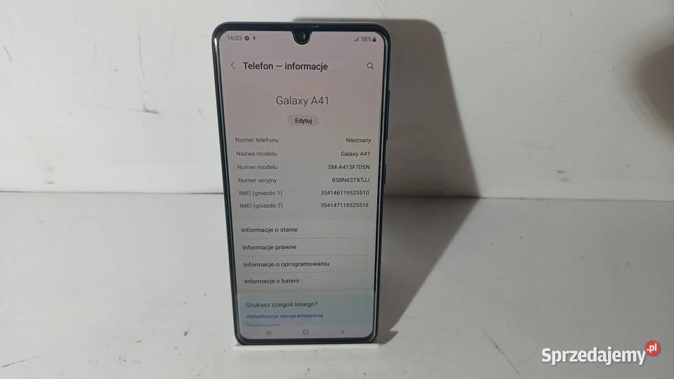 Smartfon SAMSUNG Galaxy A41 464GB Samsung Katowice