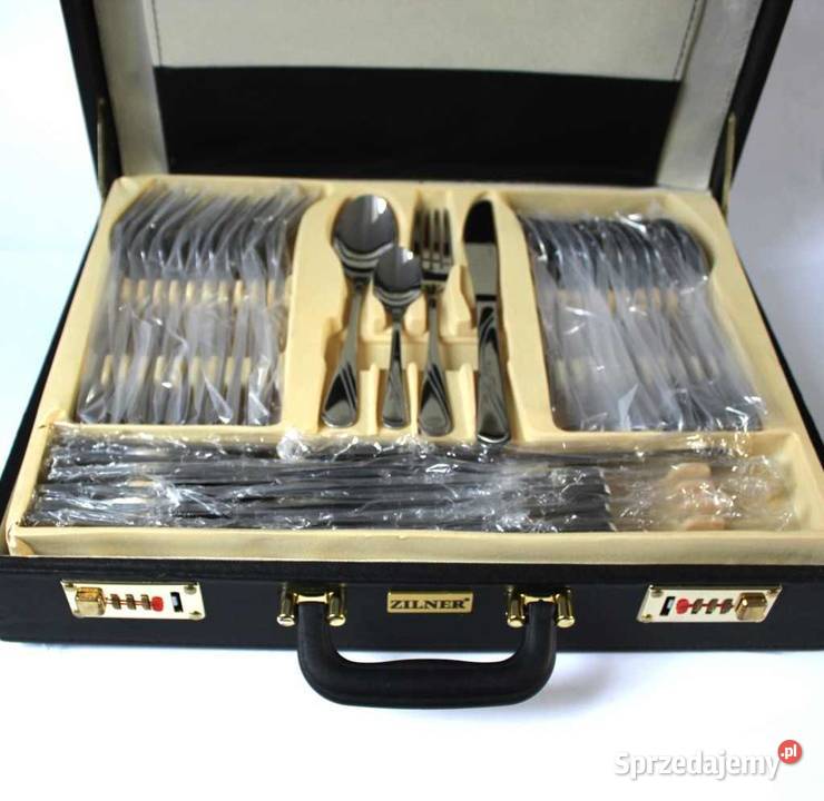 Walizka sztućce czarna
