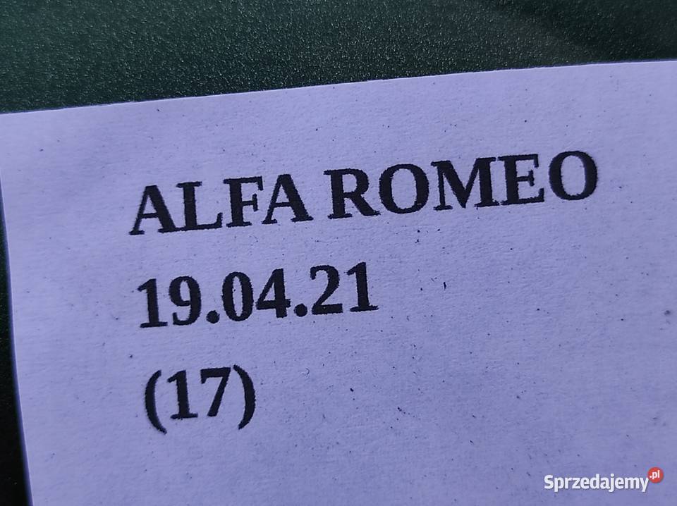 LUSTERKO PRAWE PRZÓD ZEWN ALFA ROMEO 147 937 3D Nowy Tomyśl