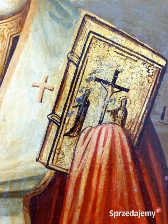Ikona Święty Mikołaj z Miry Cudotwórca XIXw 0340 Warszawa sprzedam