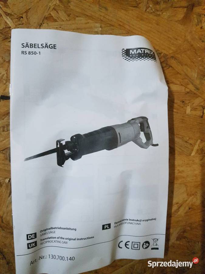 MATRIX RS8501 PIŁA POSUWOWA SZABLASTA LISI OGON Głogowa