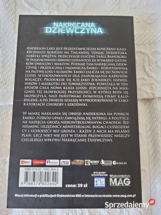 Nakręcana dziewczyna Paolo Bacigalupi Rok wydania 2013 Poznań
