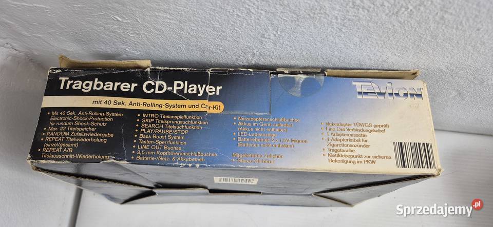 Retro Discman TEVION MD 7910 NOWY Kolekcjonerski Odtwarzacze CD i MD lubelskie