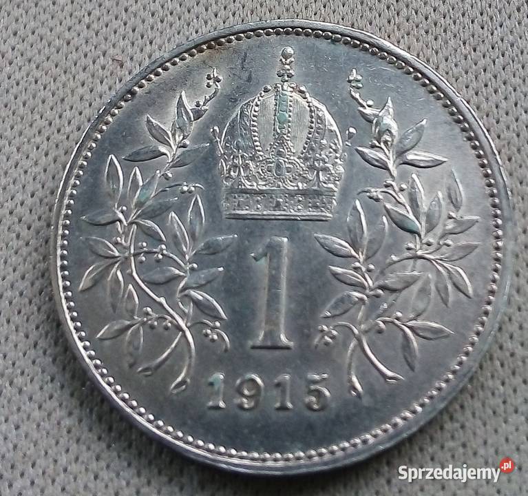 AUSTRIA1 KORONA1915 r SREBRO 835 mazowieckie