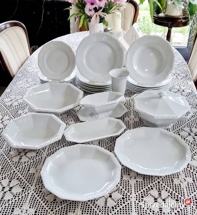 Rosenthal Biała Maria serwis obiadowy 6ciu osób Nałęczów