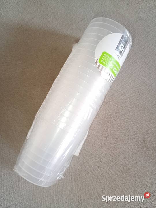 kieliszek kieliszki 20 sztuk 30 ml plastik przezroczysty