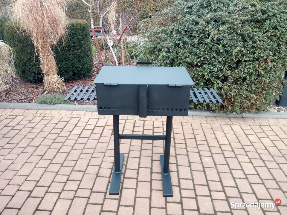 Solidny grill ogrodowy blacha 4 mm z pokrywą wielkopolskie Damasławek