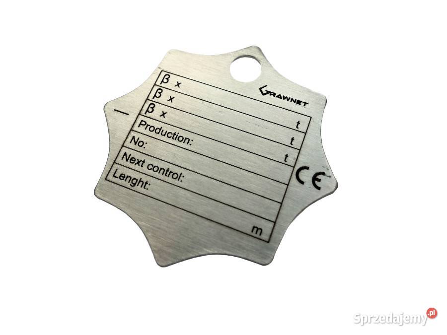 Tabliczka etykieta przywieszka znamionowa do mazowieckie Chynów