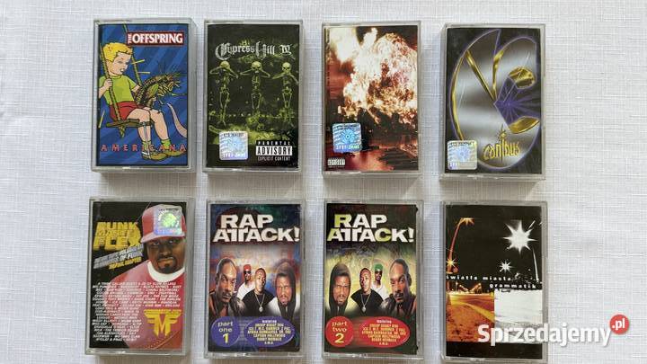 8 kaset MCThe OffspringCypress hillBusta Rhymes Lublin sprzedam