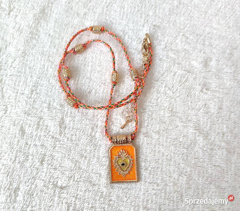 Naszyjnik łańcuszek choker medalik medalion