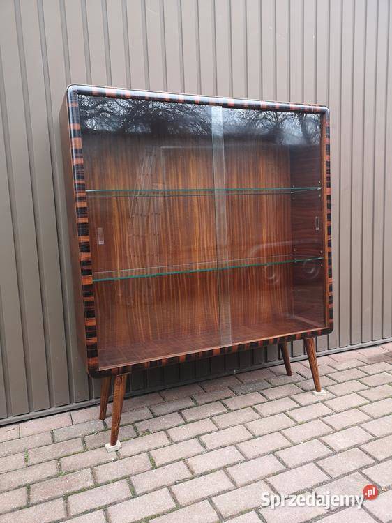 Witryna Biblioteka ARTDECO Orzech Zgrabna Stara Swarzędz sprzedam