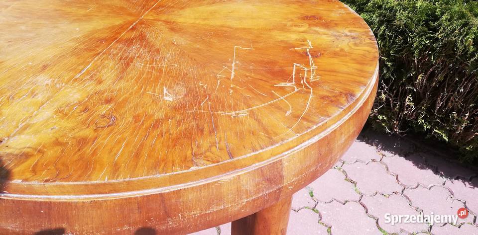 Stół okrągły beczka stary antyk bombka stolik Garwolin