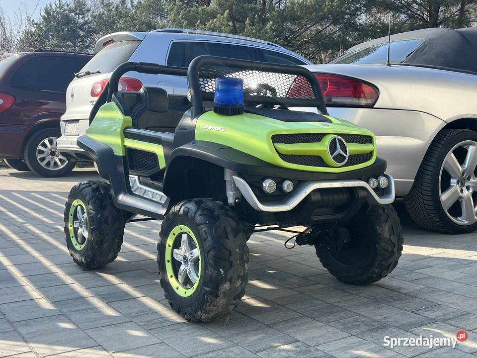 Auto na akumulator dzieci Mercedes Unimog 4x4 XL Łódź sprzedam