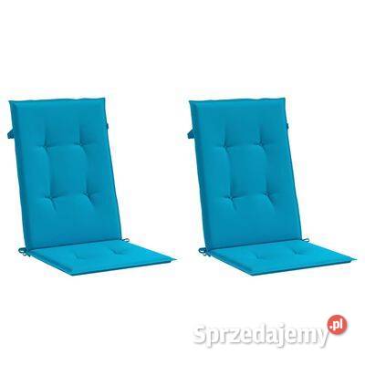 vidaXL Poduszki na krzesła ogrodowe 2 niebieskie Warszawa