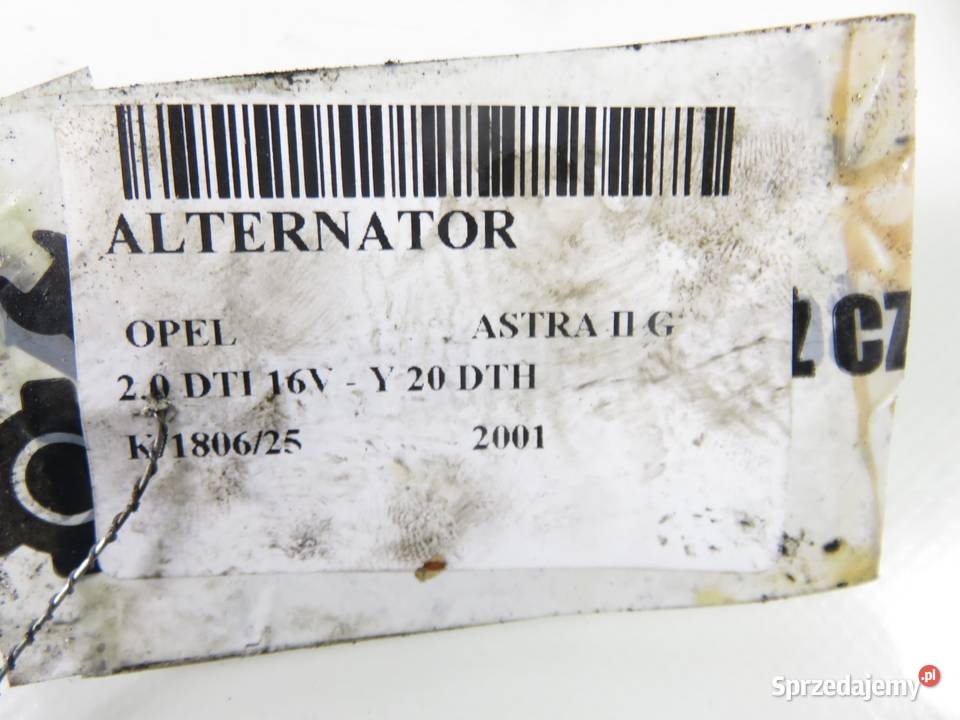 ALTERNATOR OPEL ASTRA II G 20 DTI 16V Y 20 DTH sprzedam