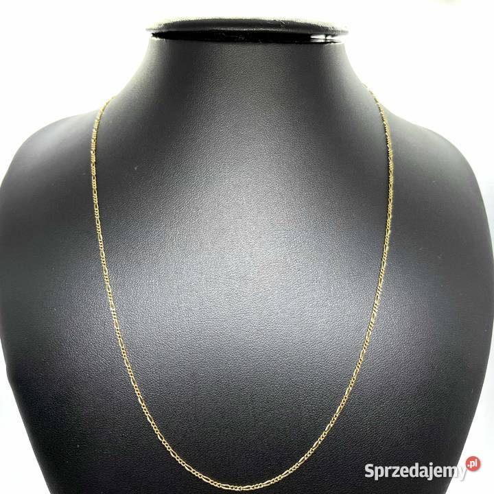 Złoty Łańcuszek Próby 585 194g Długość 48 Figaro Łańcuszki