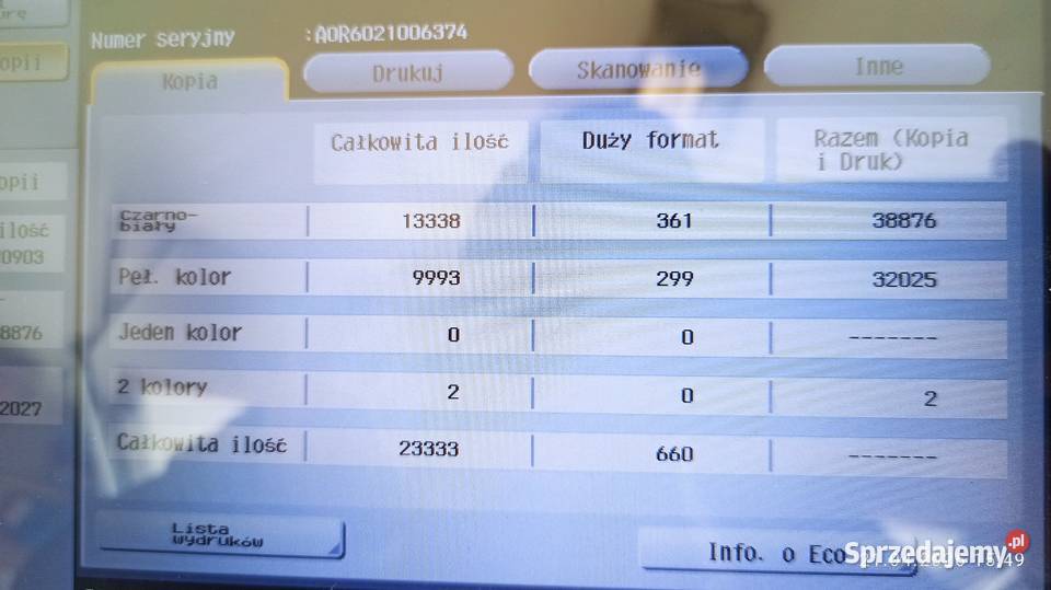 Kserokopiarka Minolta bizhub C284e laserowa lubelskie Zamość