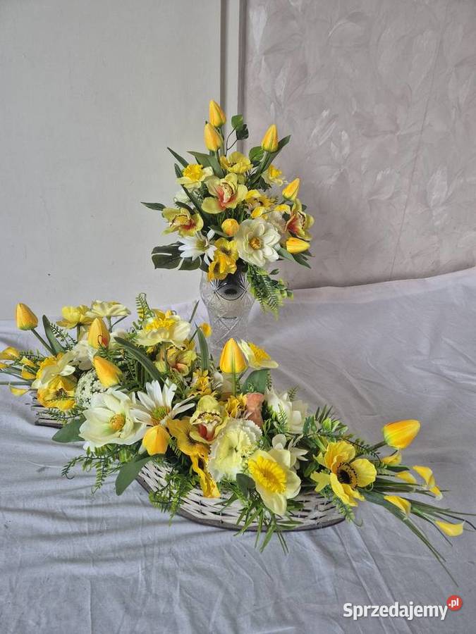 Dekoracja nagrobna stroik kompozycja na cmentarz Pleszew sprzedam