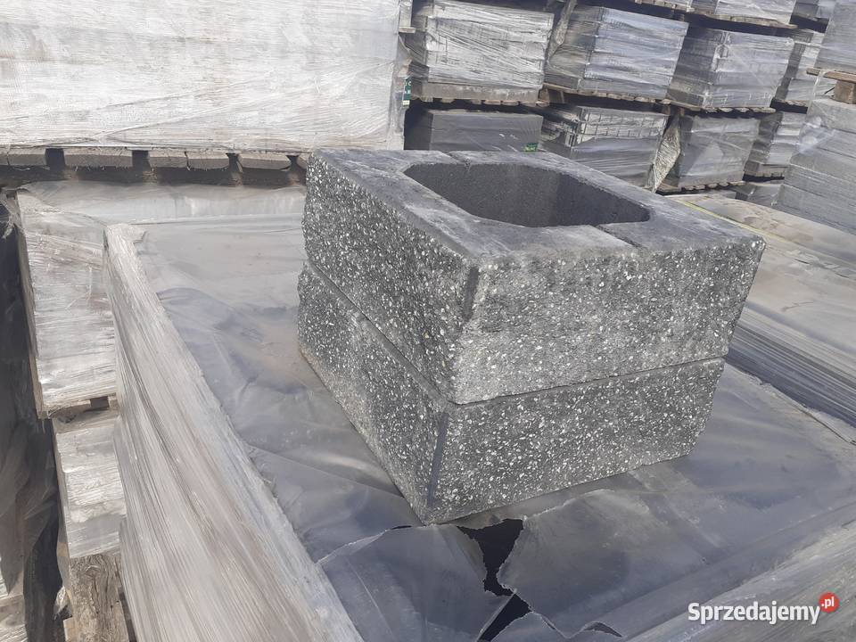 Pustak Ogrodzeniowy Split 38x38x14 Łupany Murek mazowieckie Wielogóra