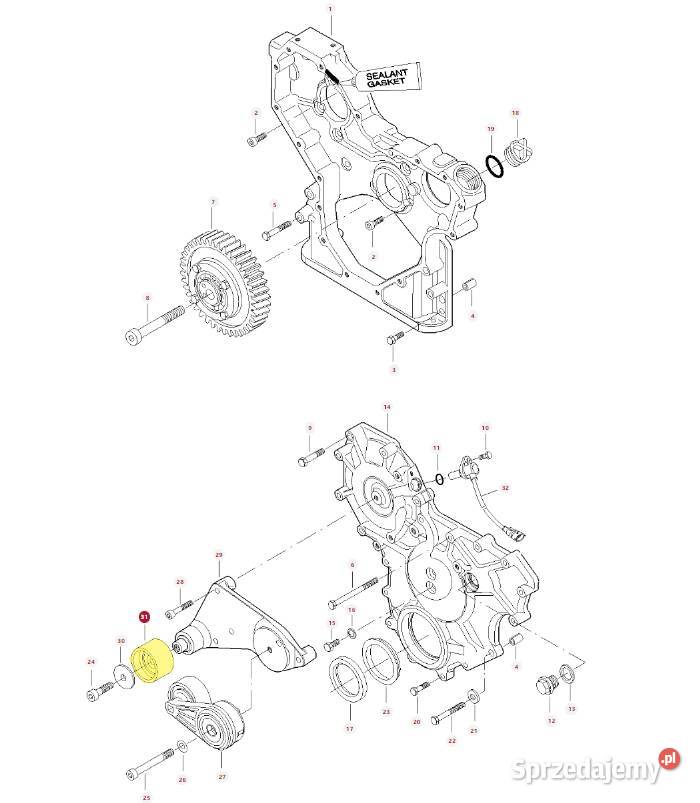 Rolka napinająca pasek AGCO Massey Ferguson Białystok