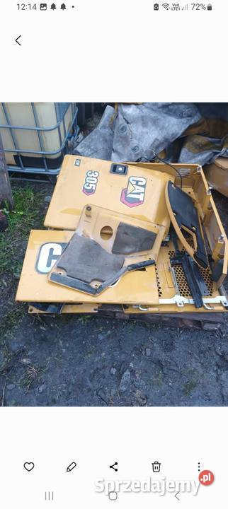 Minikoparka Caterpillar cat 305cr 3055e części Biały Dunajec