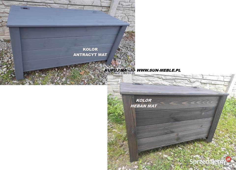 Ławka z Pojemnikiem drewniana 89x48x49 KOLOR Kielce