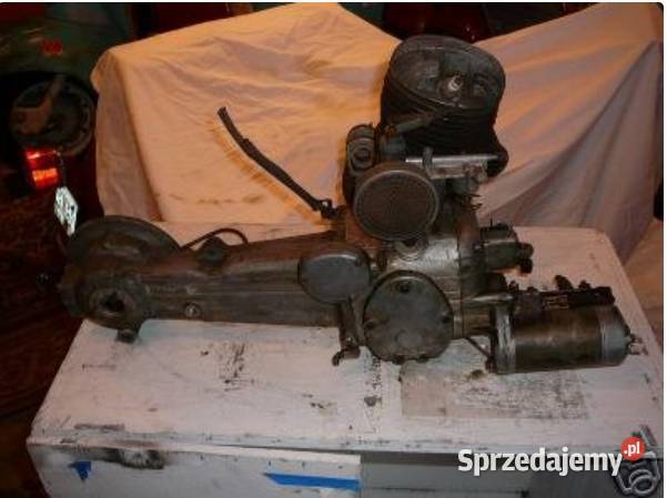 Lambretta LD 125 Silnik z elektrycznym Zielonka