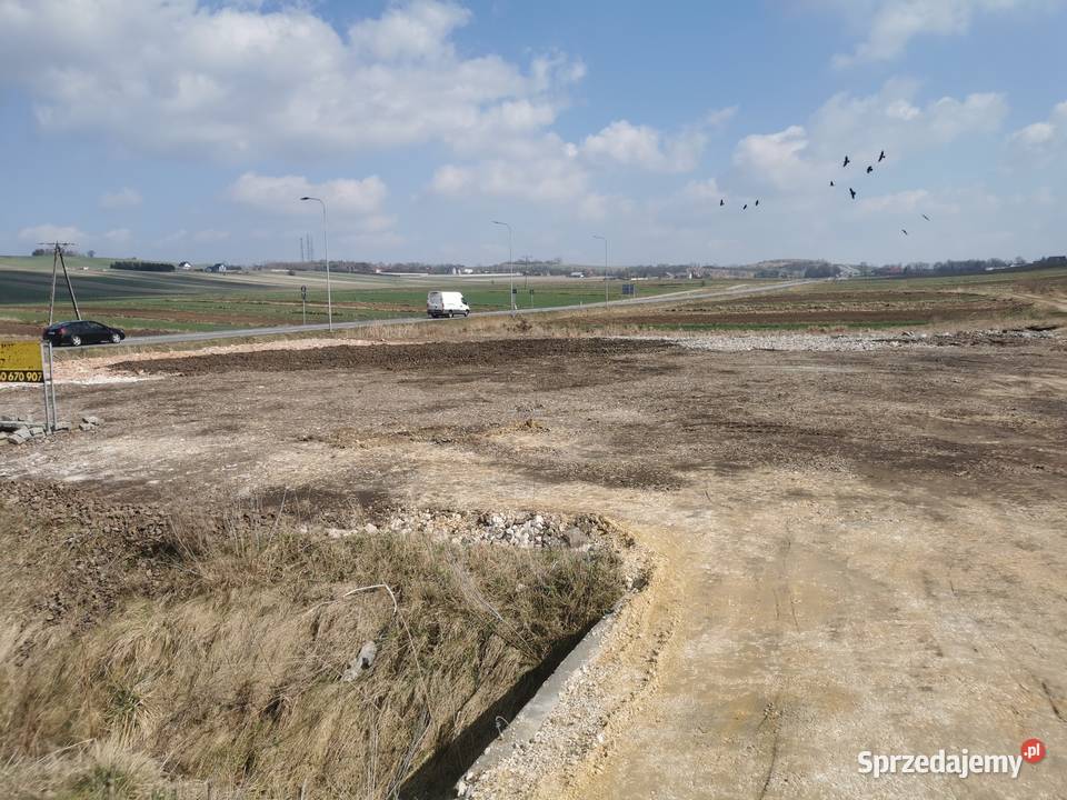 Wynajmę plac pod komis kebab parking tablica 700m2 Miechów sprzedam
