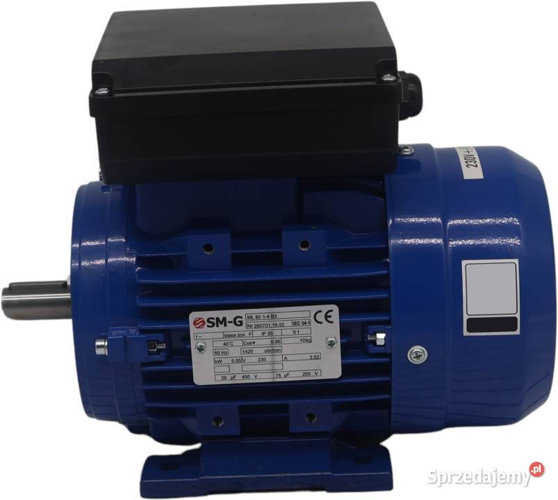 SILNIK Elektryczny 055kW 230V 1420obr 1FAZOWY Pozostałe Solec Kujawski