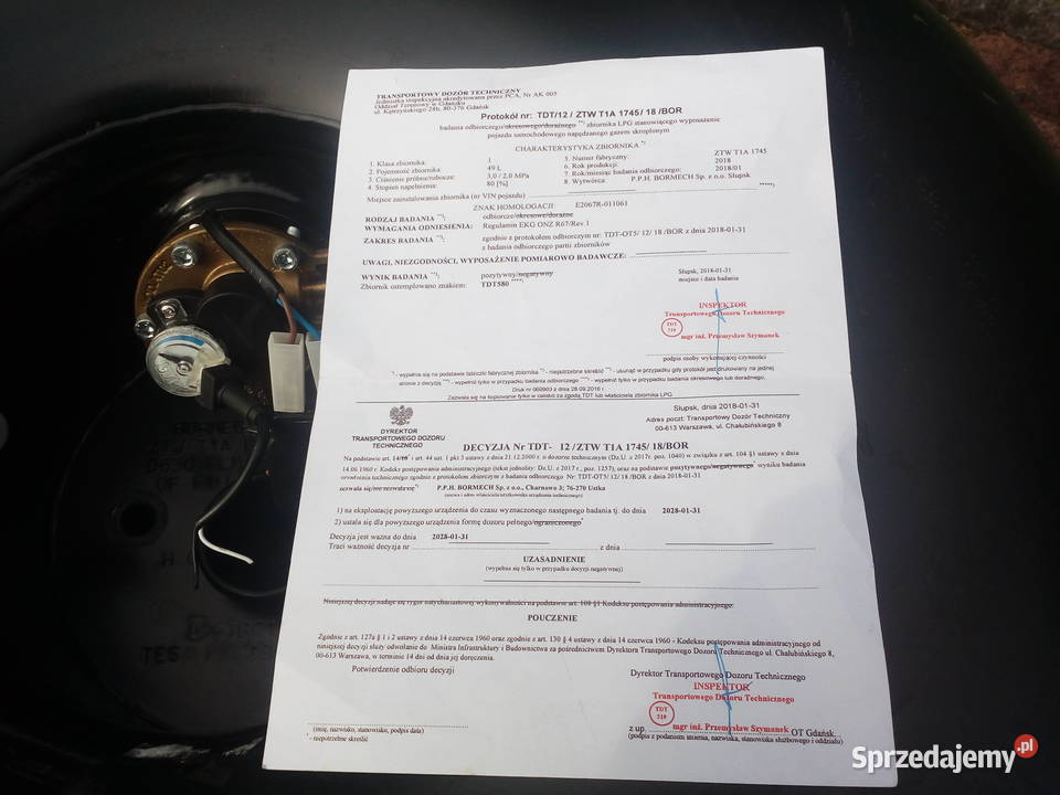 Zbiornik lpg butla gazowa stako 42 litry 2031 świętokrzyskie Połaniec sprzedam