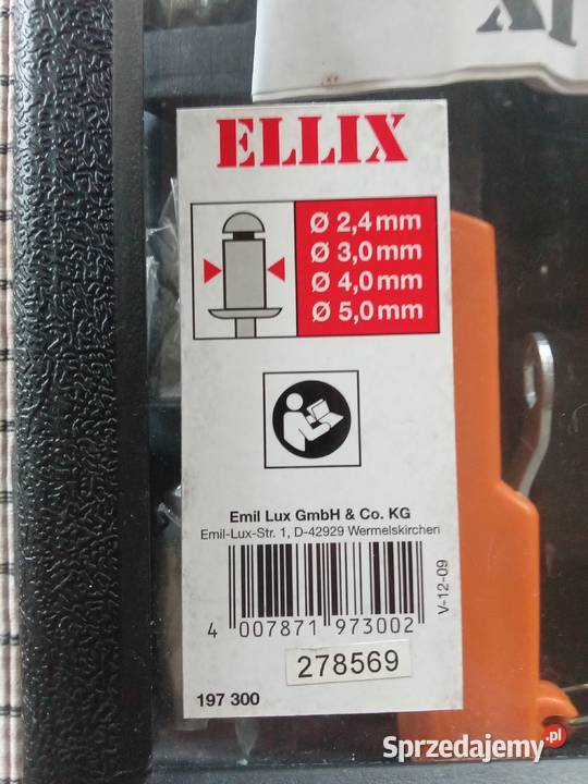 ELLIX Zestaw do Nitowania Pozostałe Dom i Ogród Lublin
