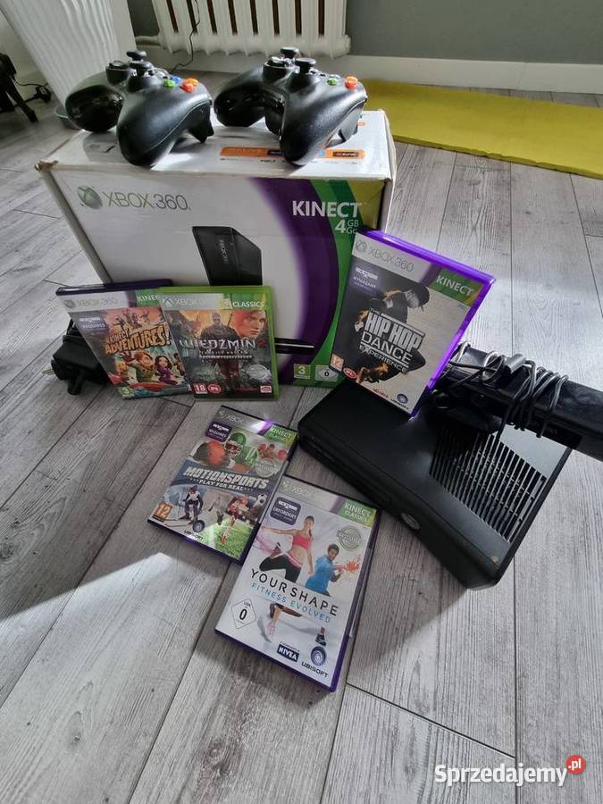Konsola Xbox slim s360 pady kinect gry małopolskie Brzesko