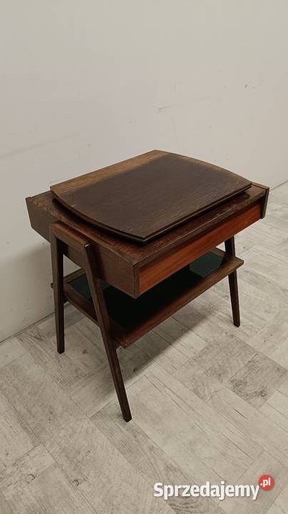 stolik szafka pod radio adapter gramofon tv PRL łódzkie Radomsko