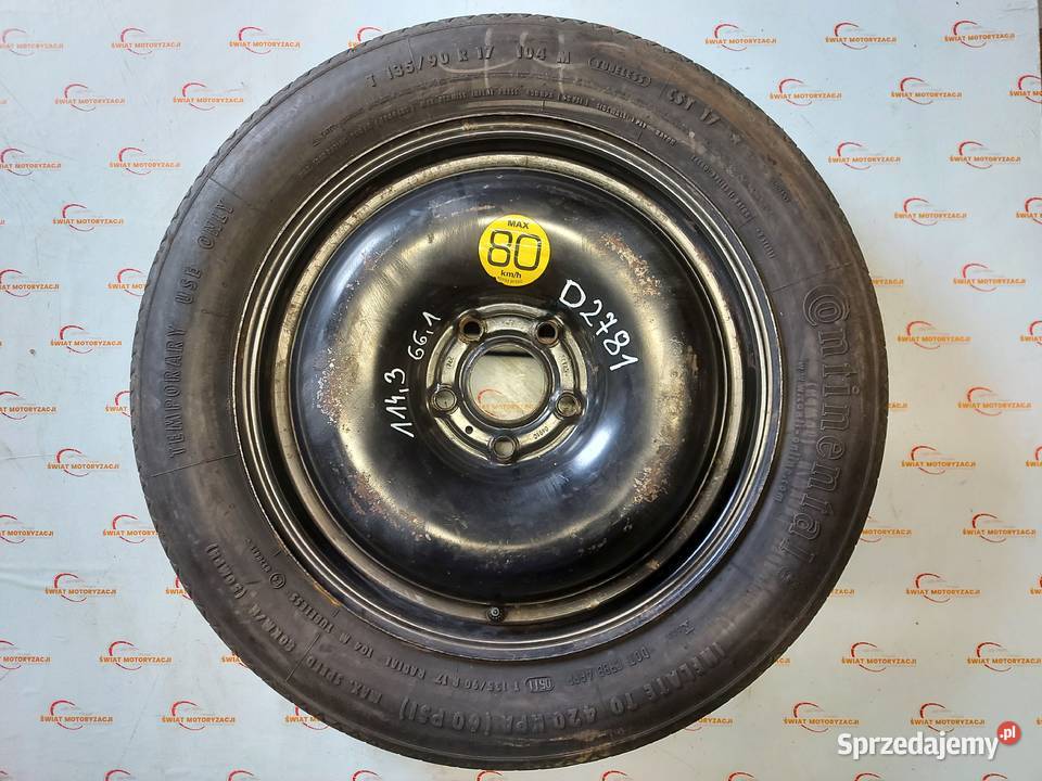 NISSAN QASHQAI koło dojazdowe 1359017 104M Opony i felgi świętokrzyskie Kielce